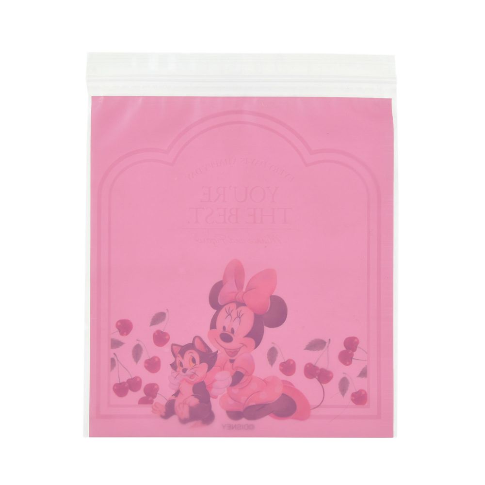 ミニー＆フィガロ ジッパーバッグ チェリー ウォーターカラー