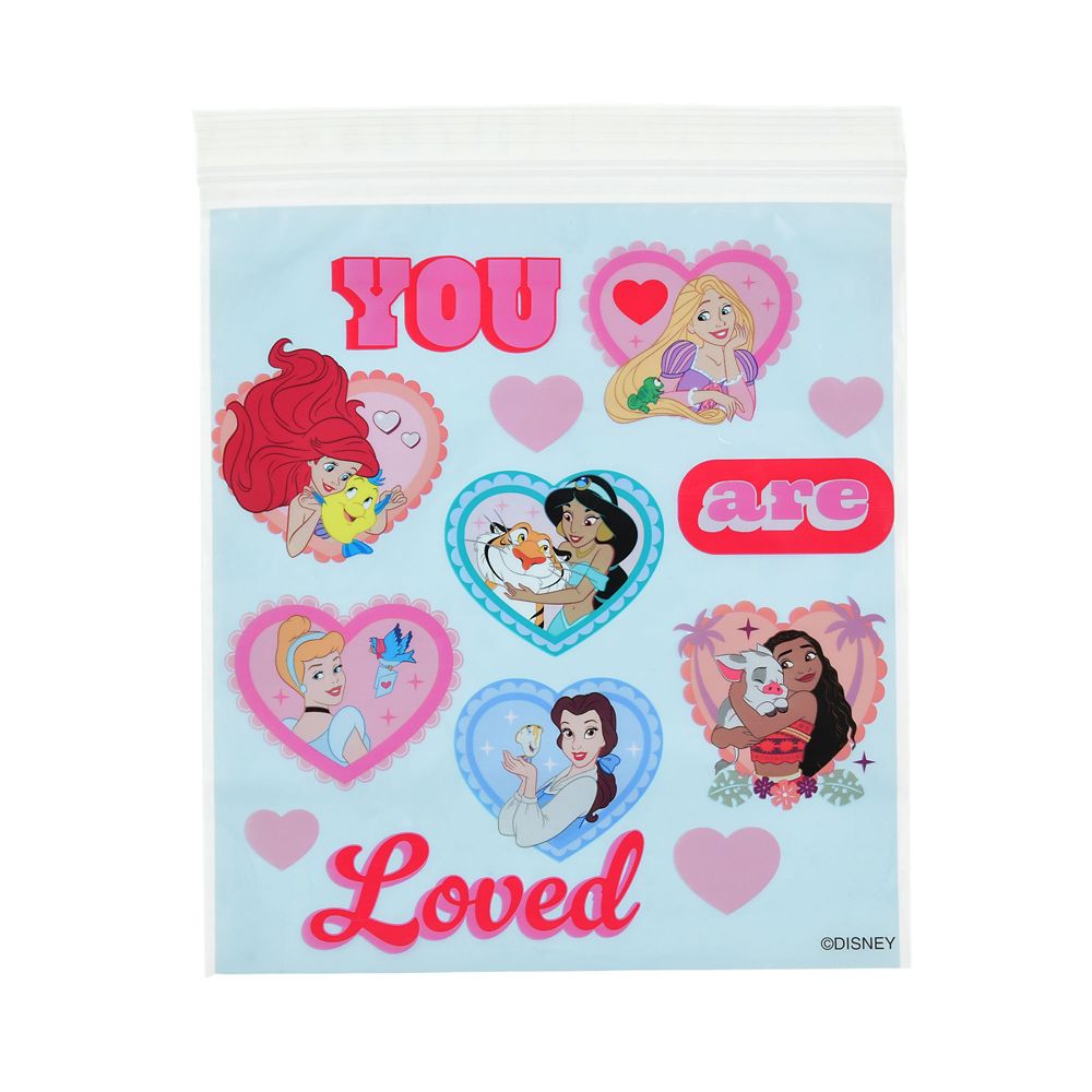 ディズニーキャラクター ジッパーバッグ ディズニープリンセス ハート