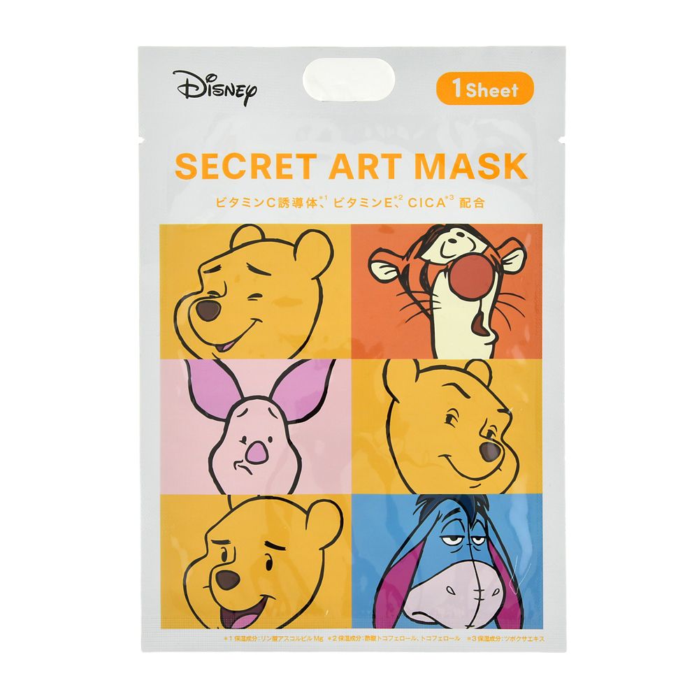 プー＆フレンズ シークレット フェイスマスク Funny DISNEY SKIN CARE