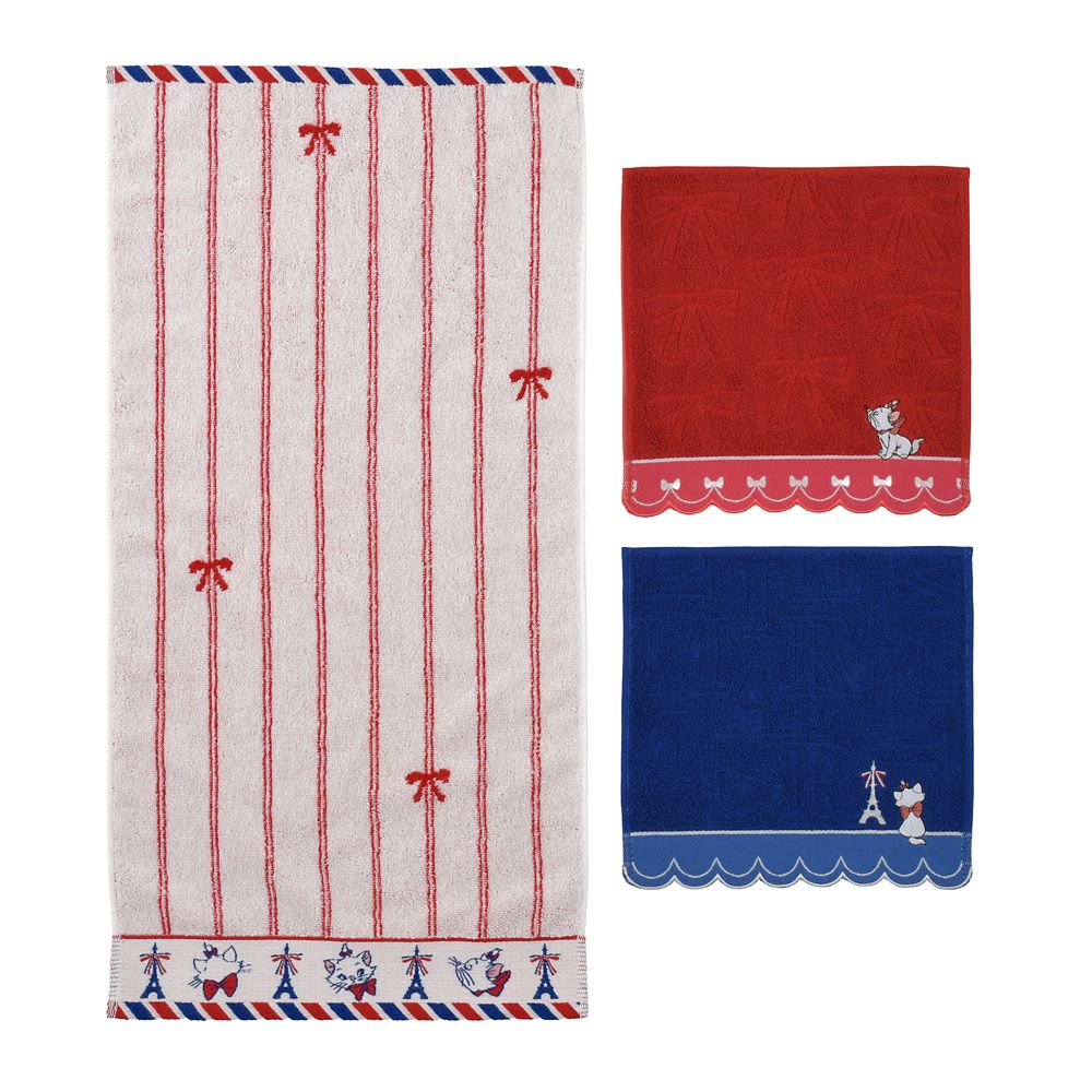 マリー おしゃれキャット フェイスタオル・ミニタオル セット Gift Towel Set