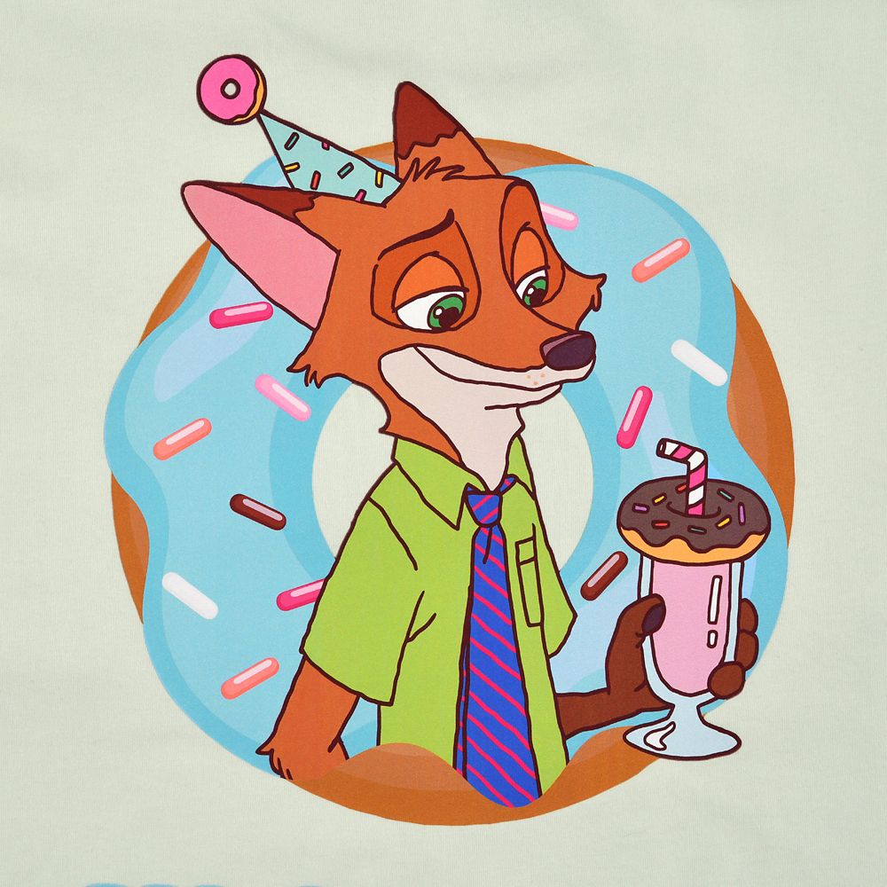 ニック・ワイルド 長袖Tシャツ 10TH Anniversary Collection from the Disney movie Zootopia