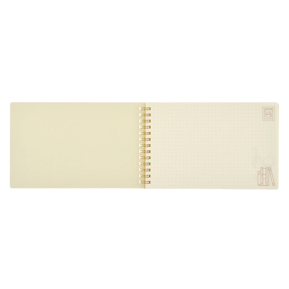 プーさん＆ピグレット リングノート 横長 箔押し Reading