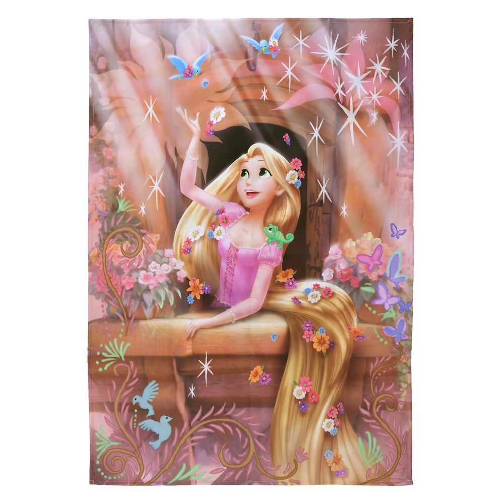 ラプンツェル＆パスカル レジャーシート ポーチ入り DISNEY LEISURE TIME