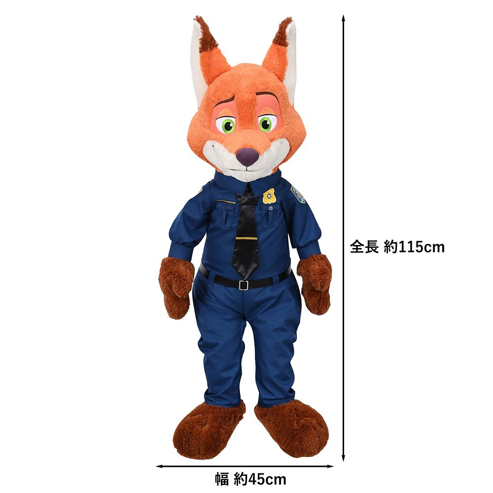 ニック・ワイルド 115cm ぬいぐるみ スーパービッグ 10TH Anniversary Collection from the Disney movie Zootopia