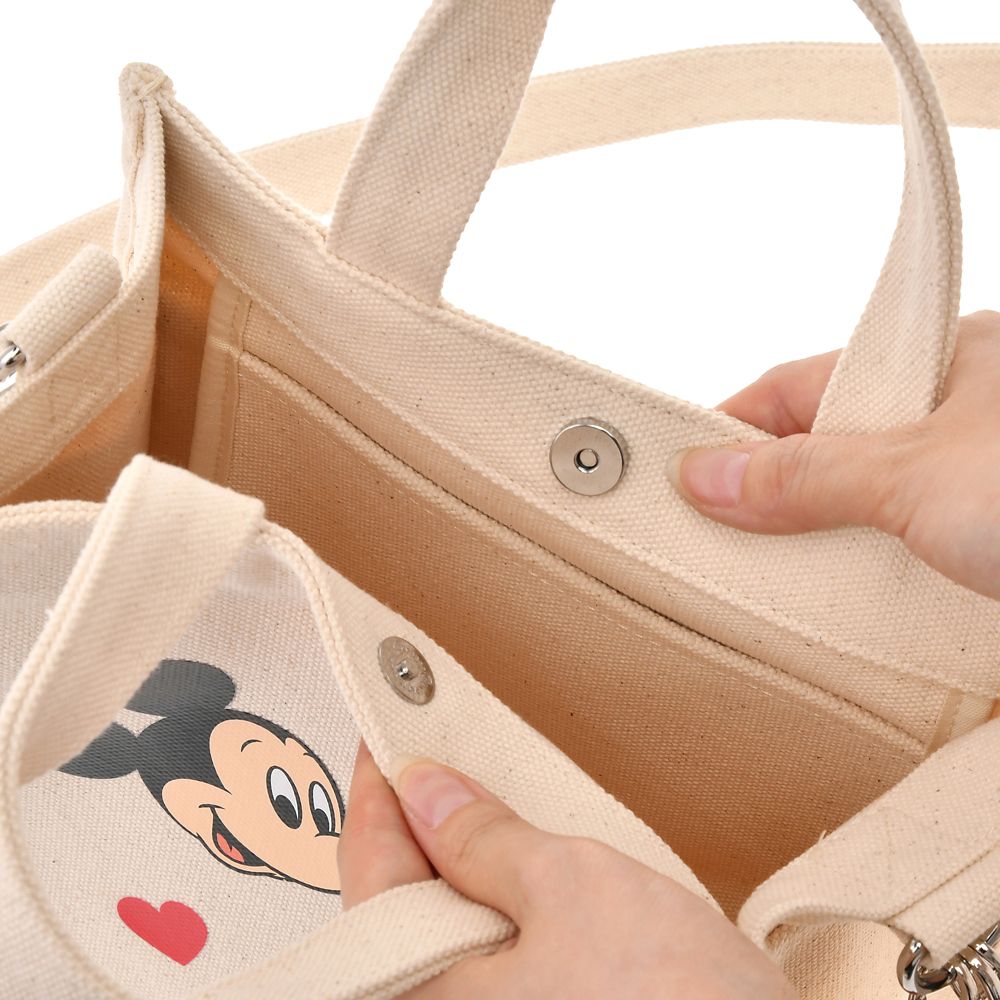 【MILKFED.】ミッキー＆ミニー トートバッグ 2WAY チャーム・ポーチ付き
