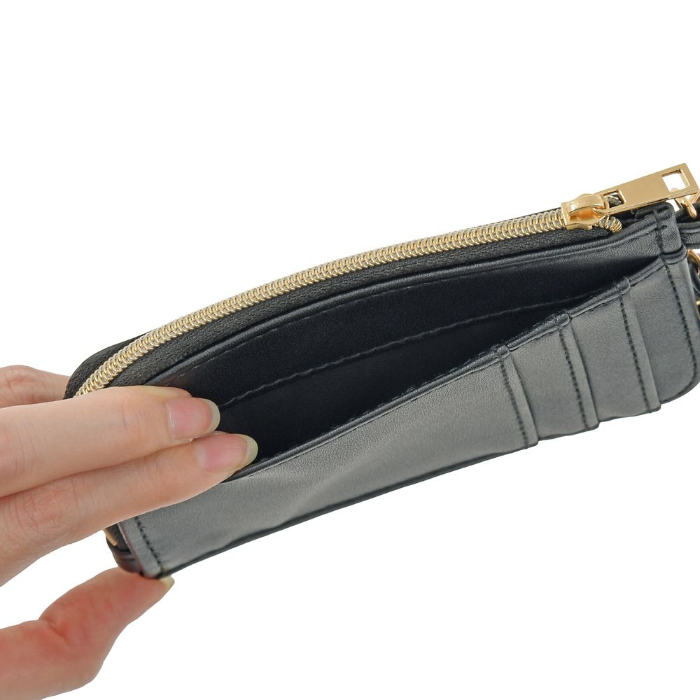 ミッキー カードケース エンボス ワンカラー