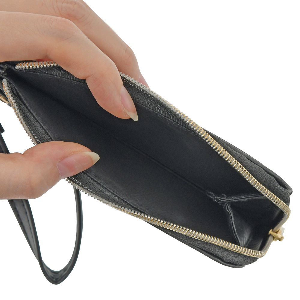 ミッキー カードケース エンボス ワンカラー