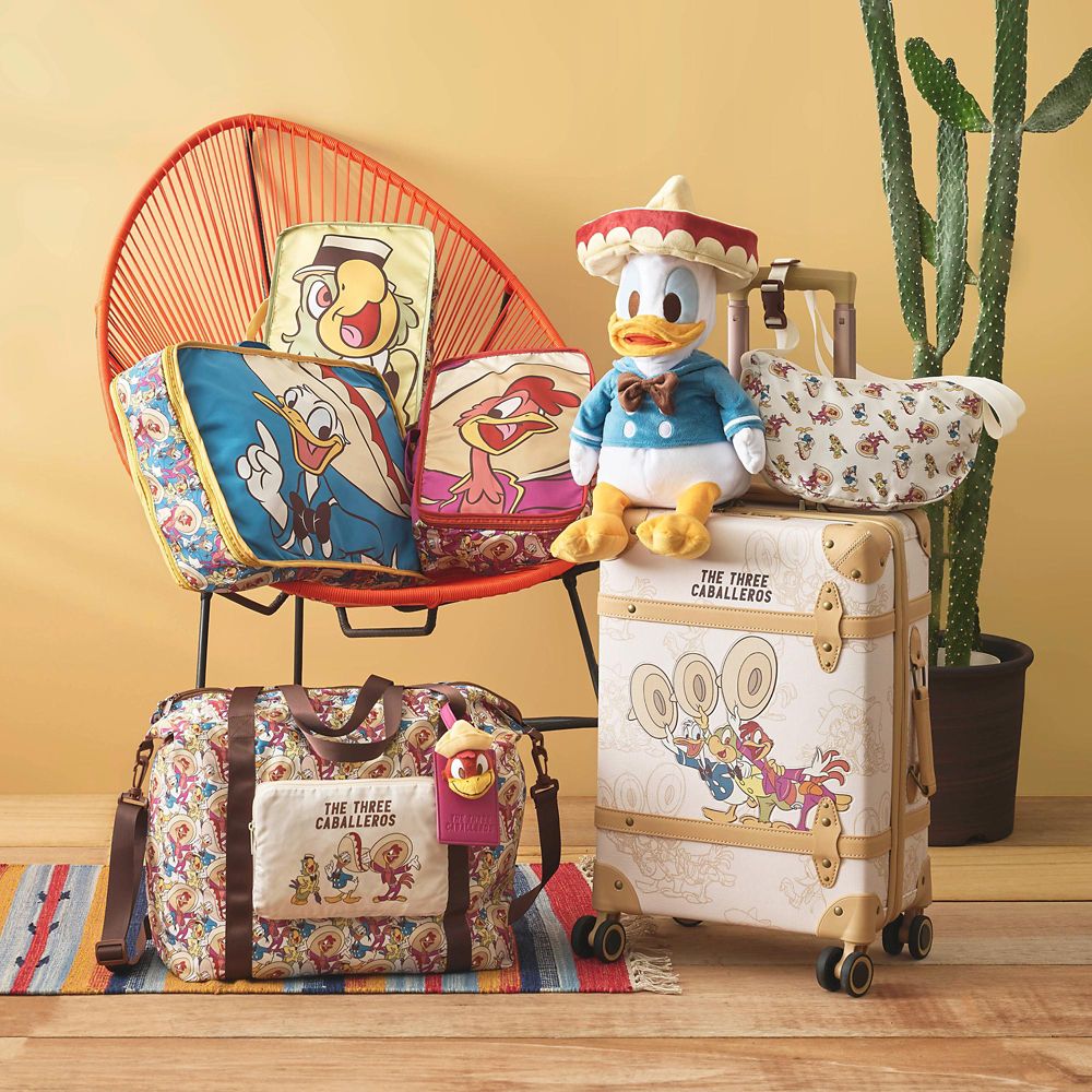 ドナルド、ホセ・キャリオカ、パンチート トートバッグ 折りたたみ式 2WAY ポケッタブル TRAVEL WITH AMIGOS