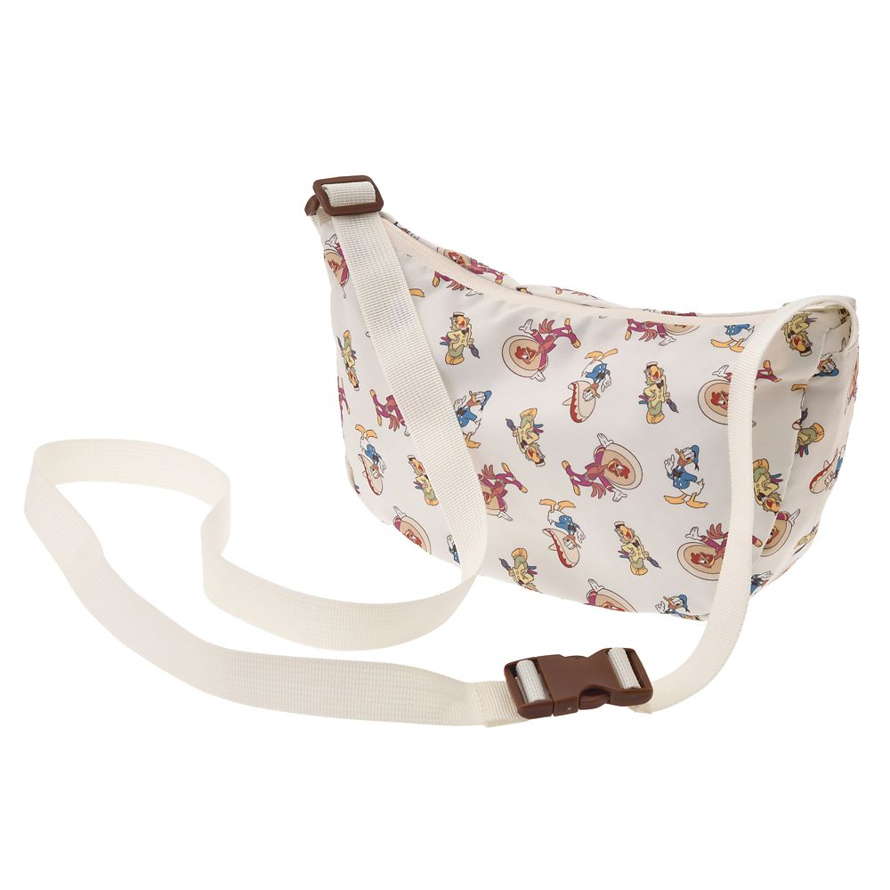 ドナルド、ホセ・キャリオカ、パンチート ショルダーバッグ ポーチ入り ポケッタブル TRAVEL WITH AMIGOS