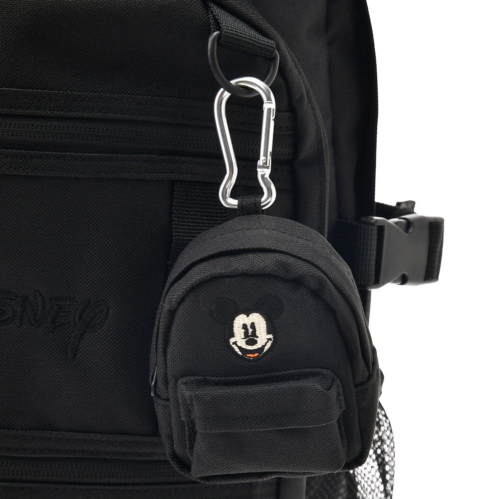ミッキー リュックサック・バックパック 21L ポーチ付き ロゴ刺しゅう Life Partner Bag