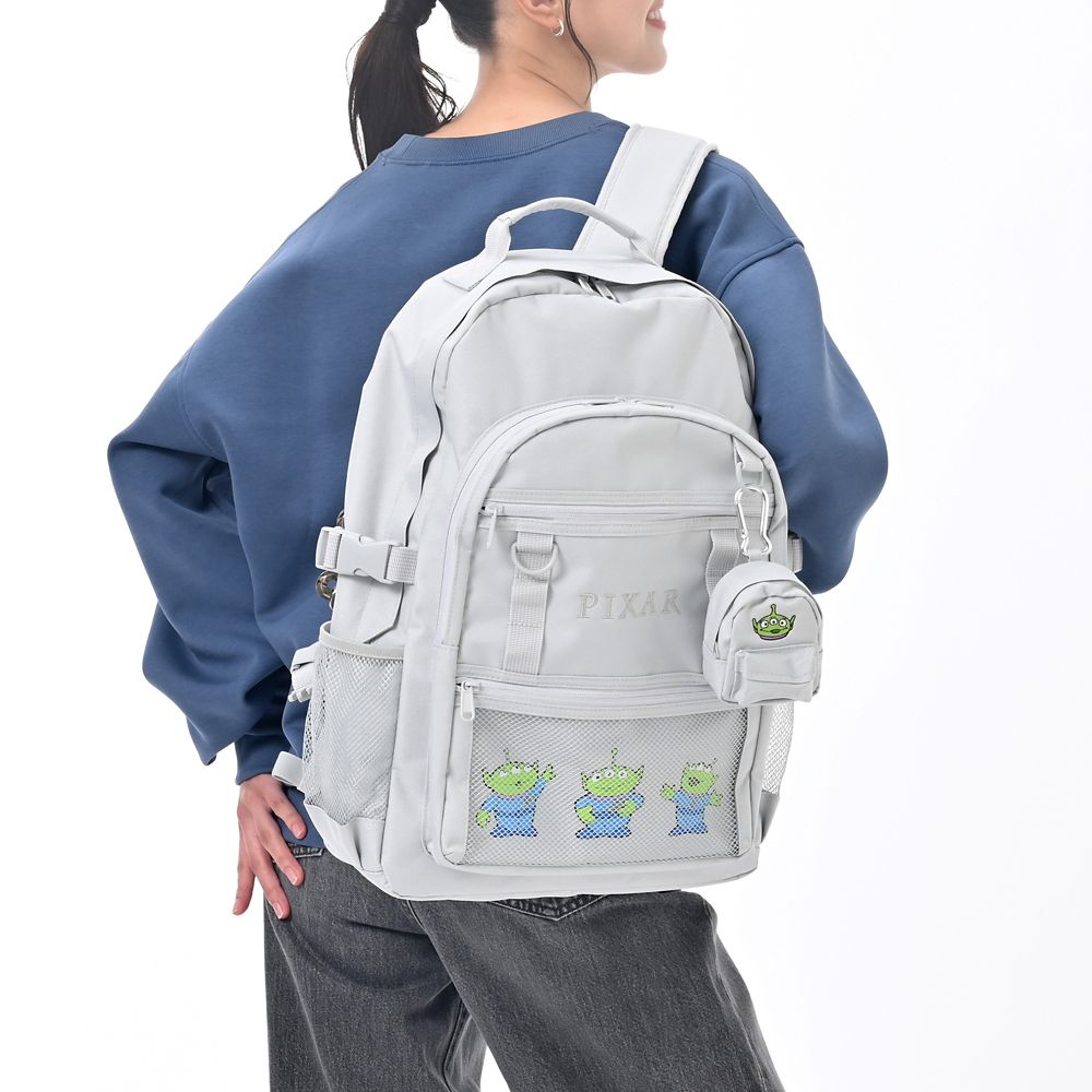 リトル・グリーン・メン／エイリアン リュックサック・バックパック 21L ポーチ付き ロゴ刺しゅう Life Partner Bag