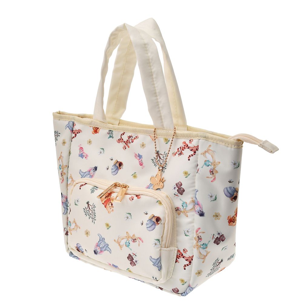 プー＆フレンズ 保冷バッグ フロントポケット チャーム付き Splendid Colors Cool Tote