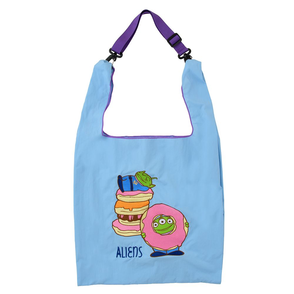 リトル・グリーン・メン／エイリアン トートバッグ 折りたたみ式 2WAY Embroidery Bag