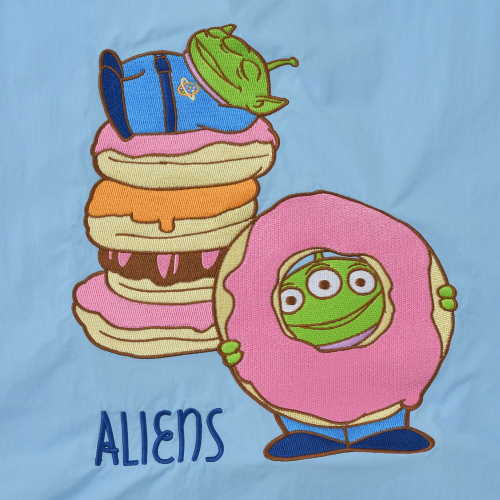 リトル・グリーン・メン／エイリアン トートバッグ 折りたたみ式 2WAY Embroidery Bag