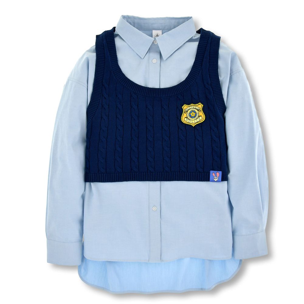 ジュディ・ホップス 長袖シャツ・ベスト ニット セット ブルー ZOOTOPIA FASHION