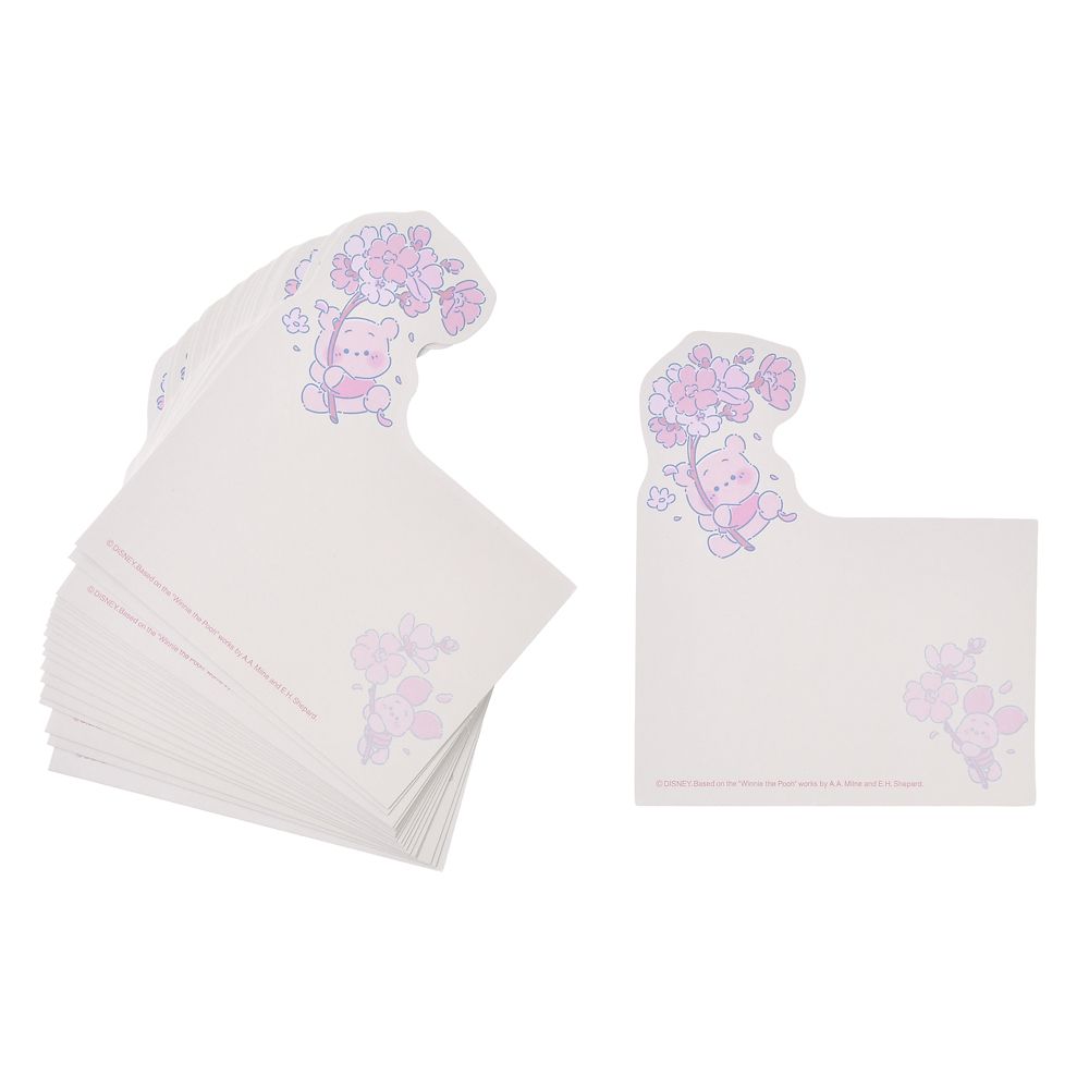 プーさん＆ピグレット メモ セット スタンド付き DISNEY SAKURA COLLECTION 2026