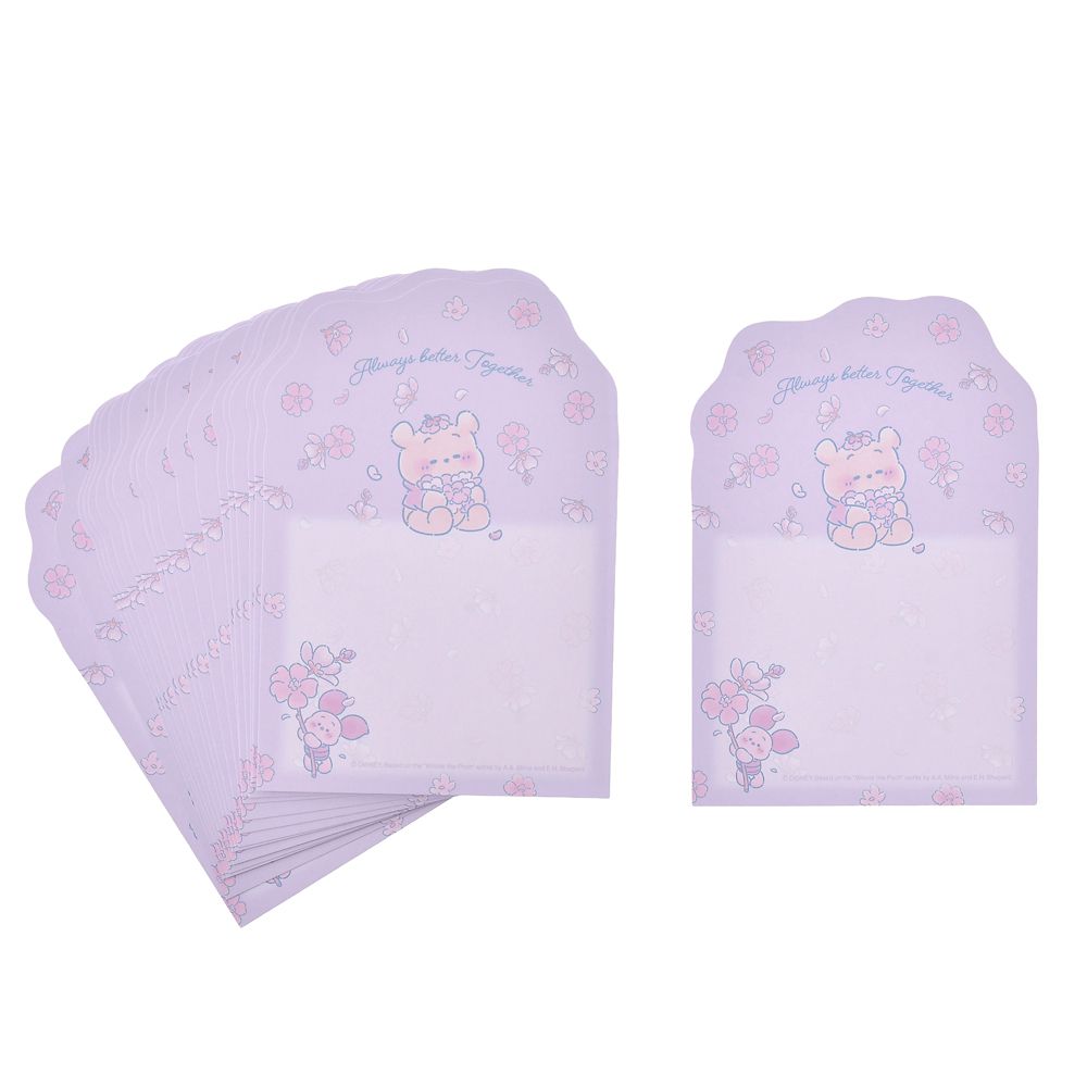 プーさん＆ピグレット メモ セット スタンド付き DISNEY SAKURA COLLECTION 2026