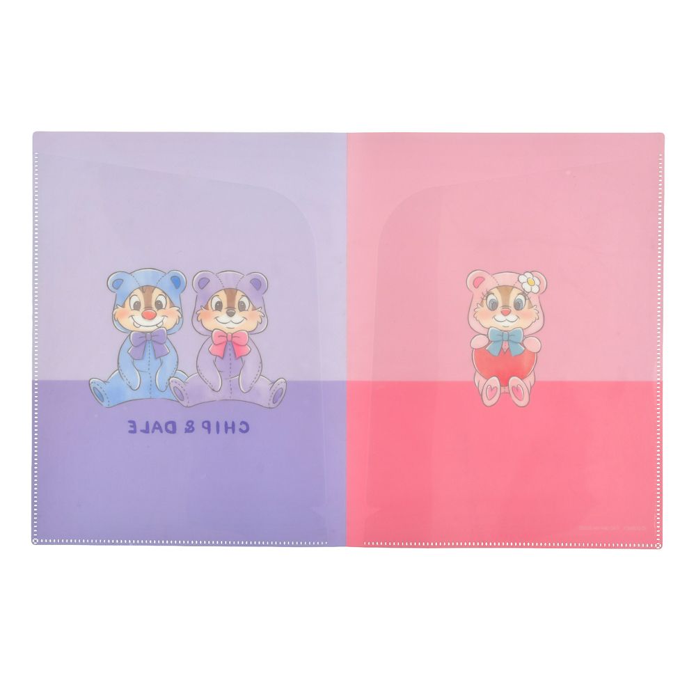 チップ＆デール、クラリス クリアファイル 2ポケット ホログラム Chip &lsquo;n&rsquo; Dale COLLECTION
