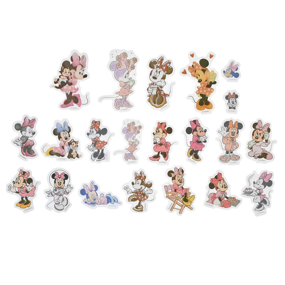 ミニー＆フィガロ シール・ステッカー クリア 貼ってはがせる ミックス Sticker Collection