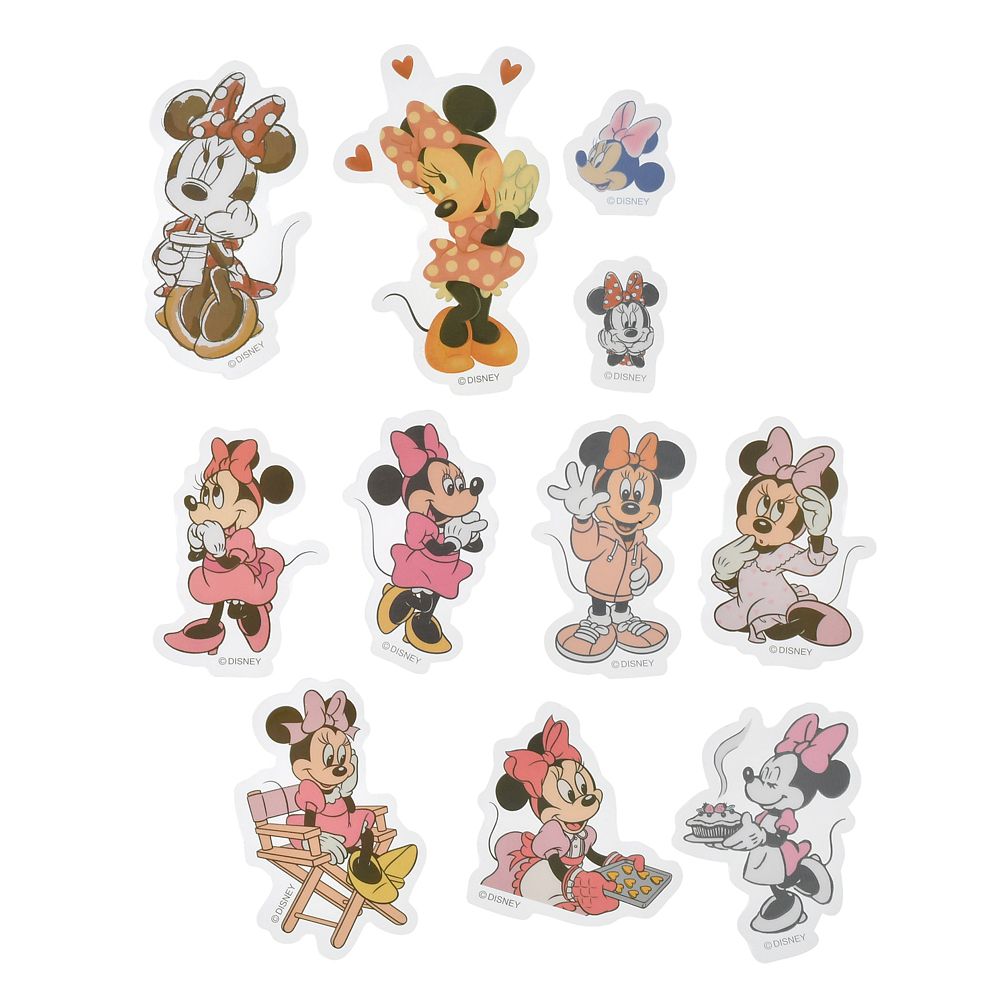 ミニー＆フィガロ シール・ステッカー クリア 貼ってはがせる ミックス Sticker Collection