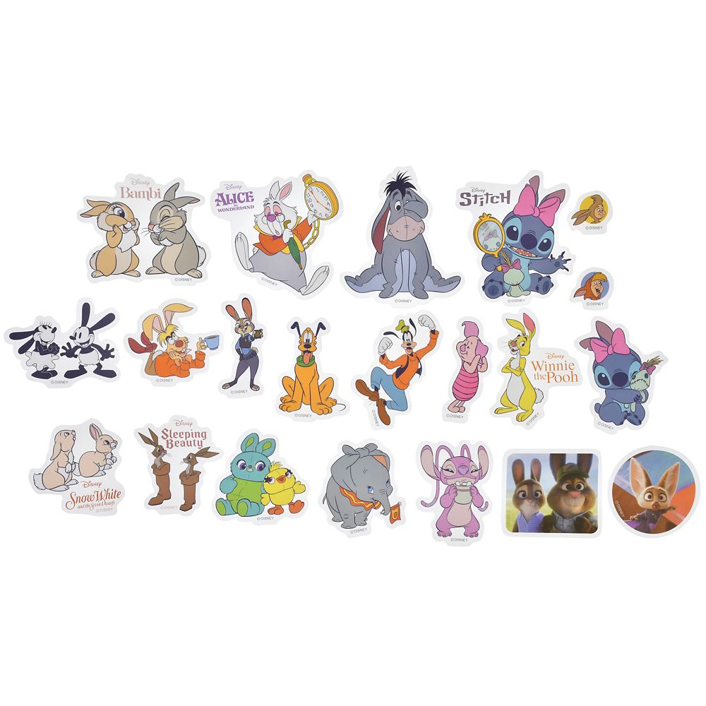 ディズニーキャラクター シール・ステッカー クリア 貼ってはがせる Long ears Sticker Collection
