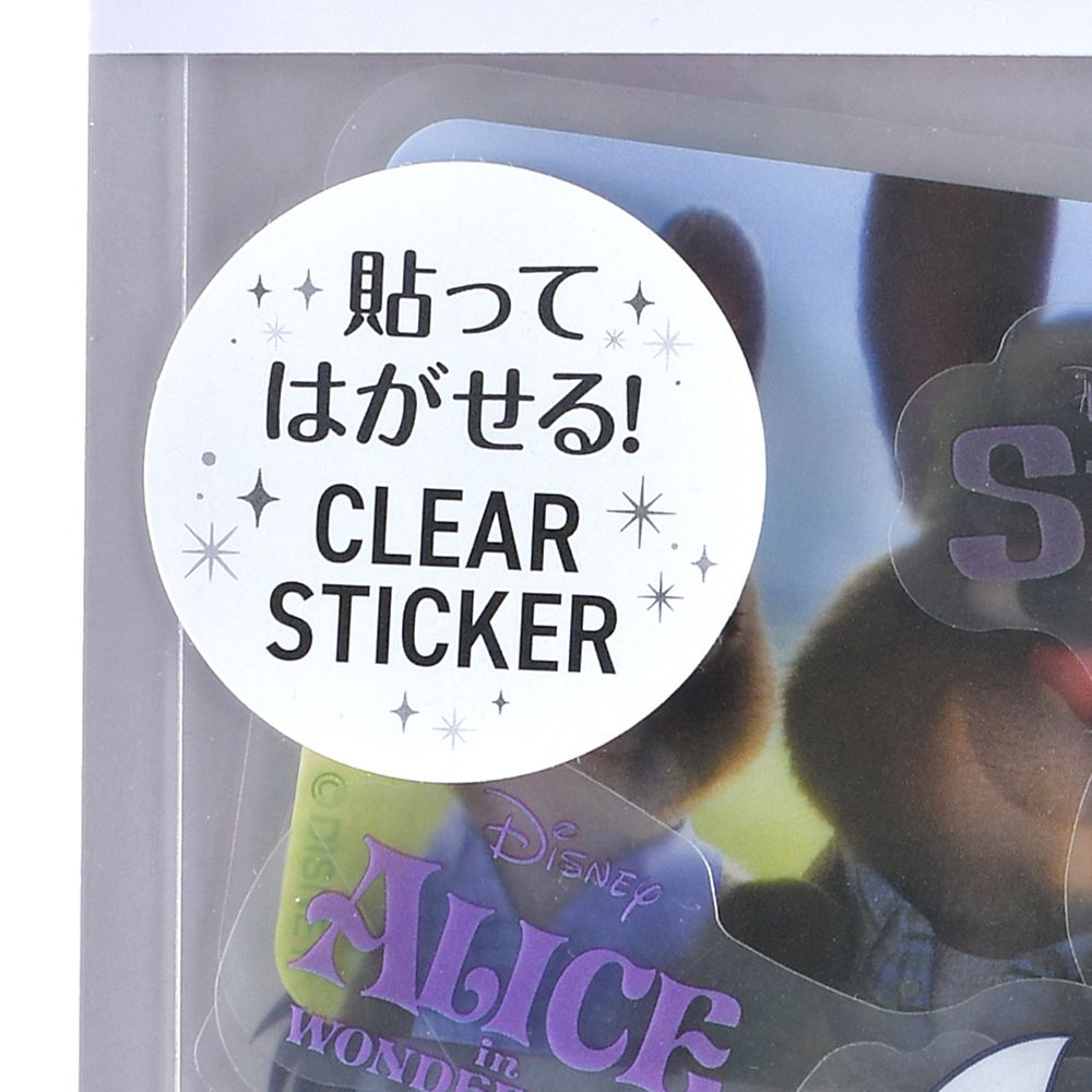 ディズニーキャラクター シール・ステッカー クリア 貼ってはがせる Long ears Sticker Collection