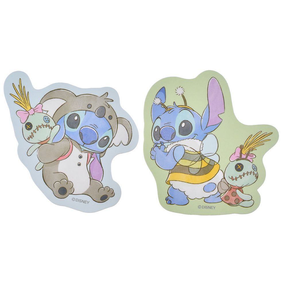 スティッチ＆スクランプ シール・ステッカー ダイカット Costume Sticker Collection