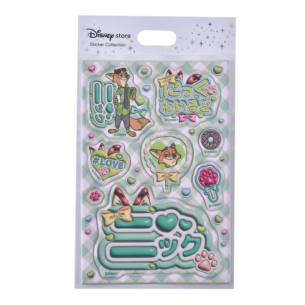 ニック・ワイルド シール・ステッカー 推し文字 ぷっくり Sticker Collection