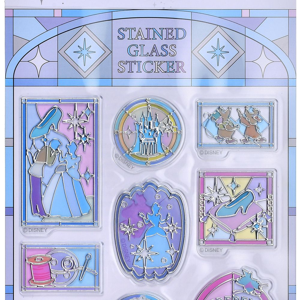 シンデレラ シール・ステッカー ステンドグラス風 Sticker Collection