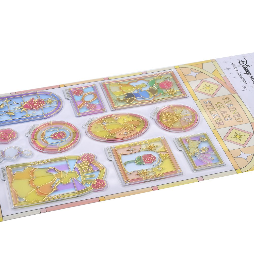 美女と野獣 シール・ステッカー ステンドグラス風 Sticker Collection