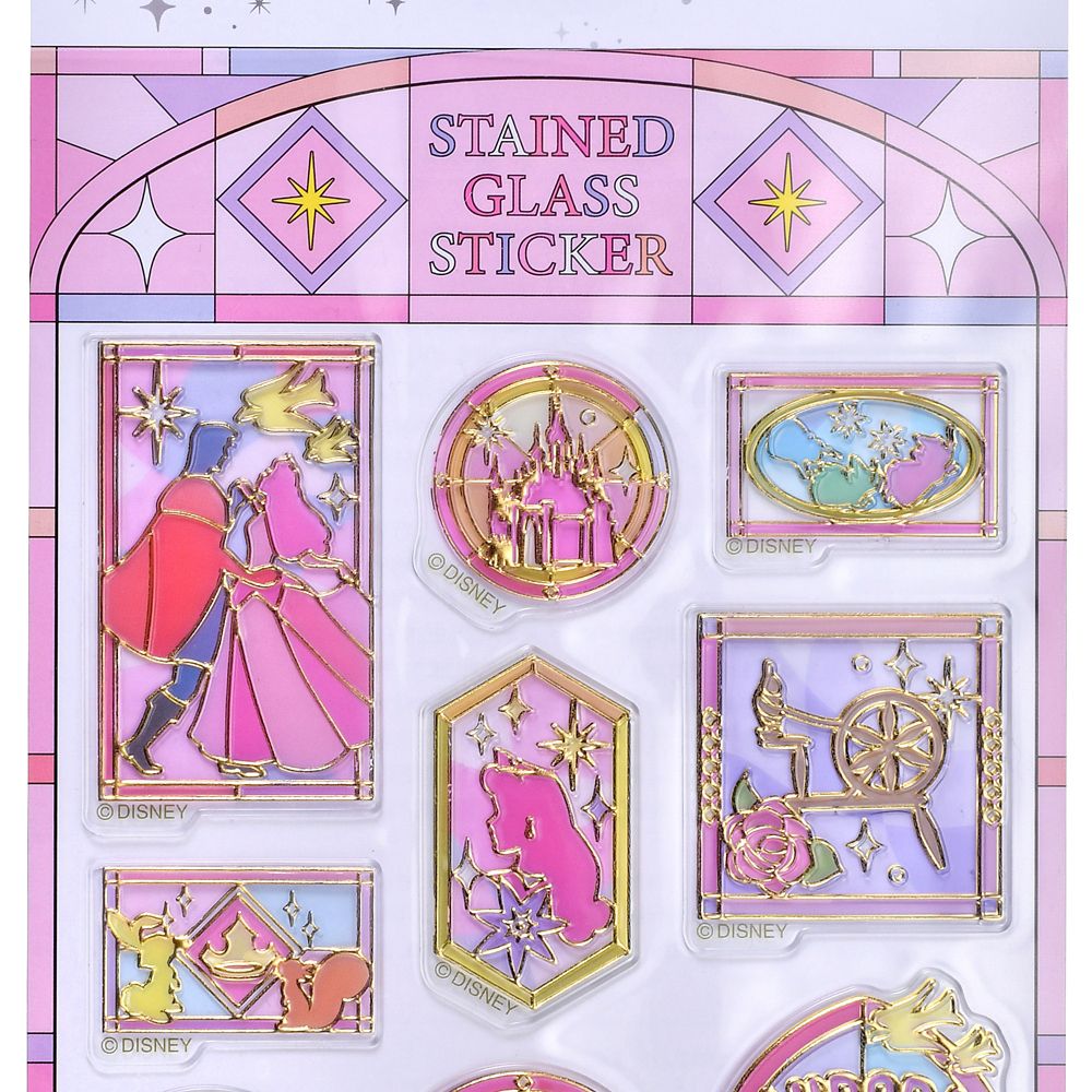 眠れる森の美女 シール・ステッカー ステンドグラス風 Sticker Collection