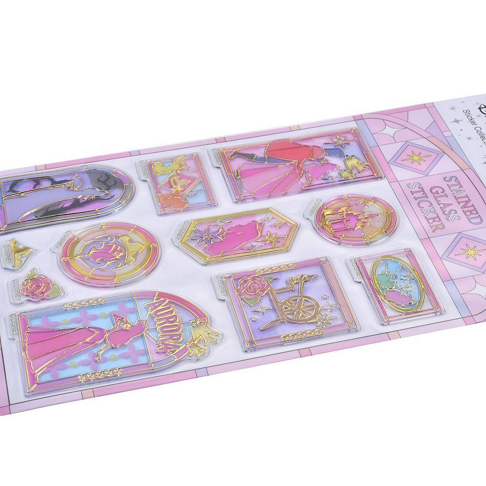 眠れる森の美女 シール・ステッカー ステンドグラス風 Sticker Collection