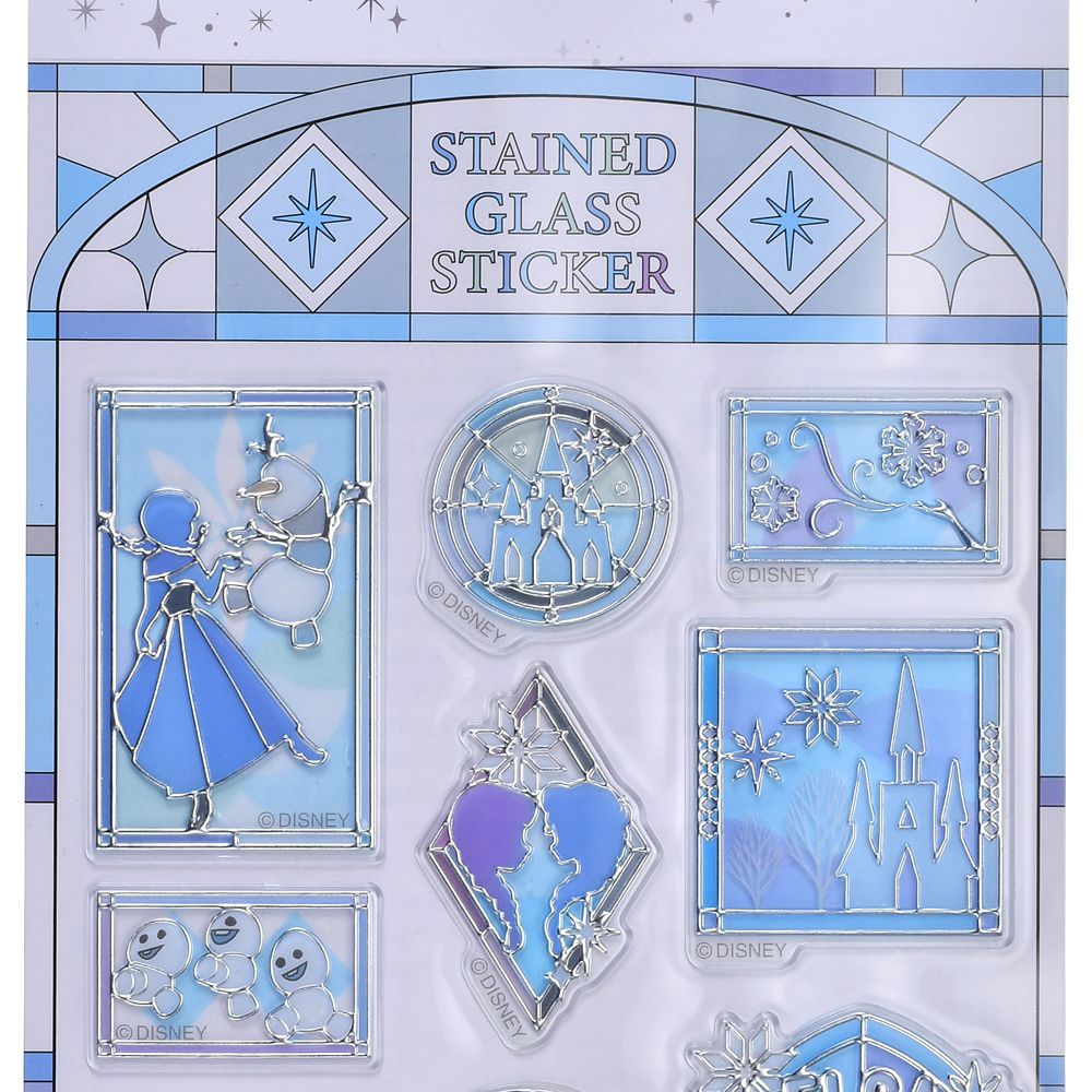 アナと雪の女王 シール・ステッカー ステンドグラス風 Sticker Collection