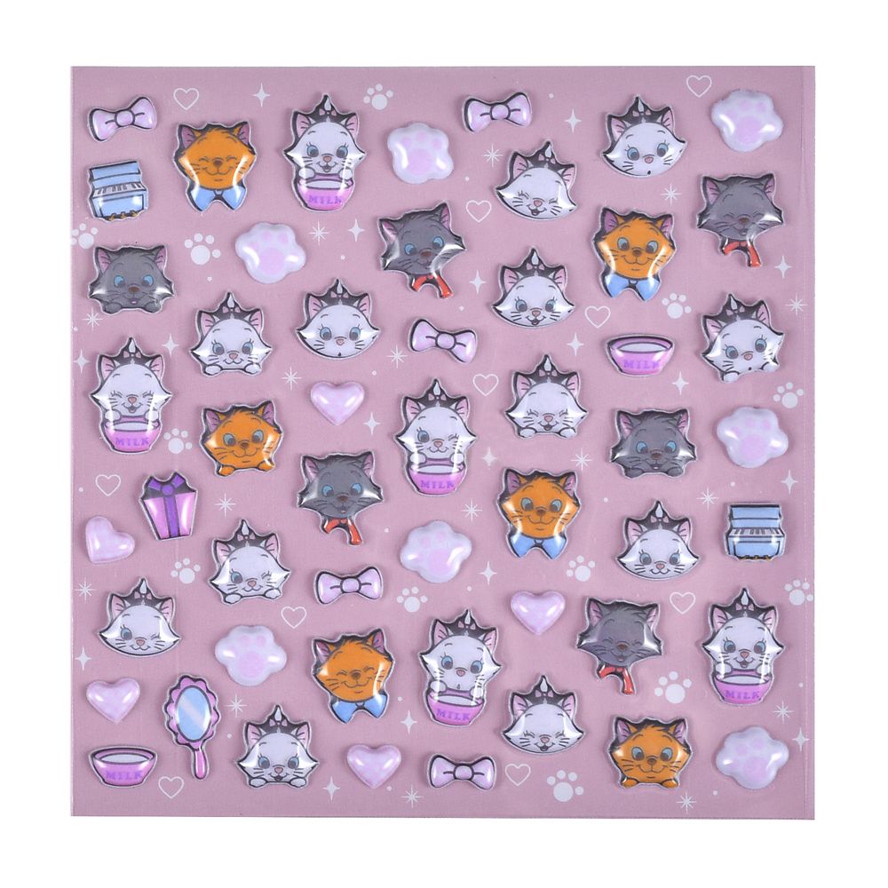 マリー、ベルリオーズ、トゥルーズ おしゃれキャット シール・ステッカー ダイカット プチ Sticker Collection
