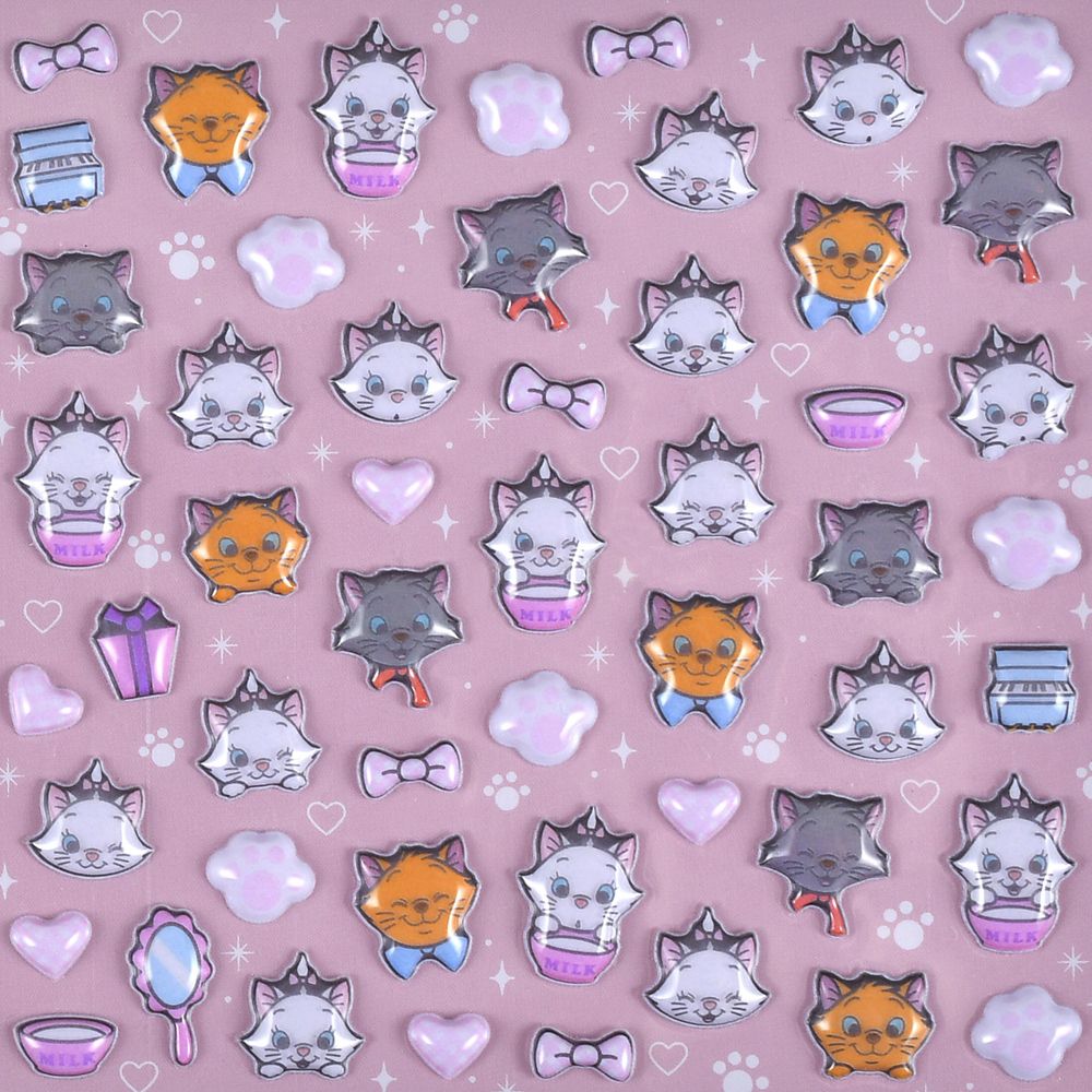 マリー、ベルリオーズ、トゥルーズ おしゃれキャット シール・ステッカー ダイカット プチ Sticker Collection