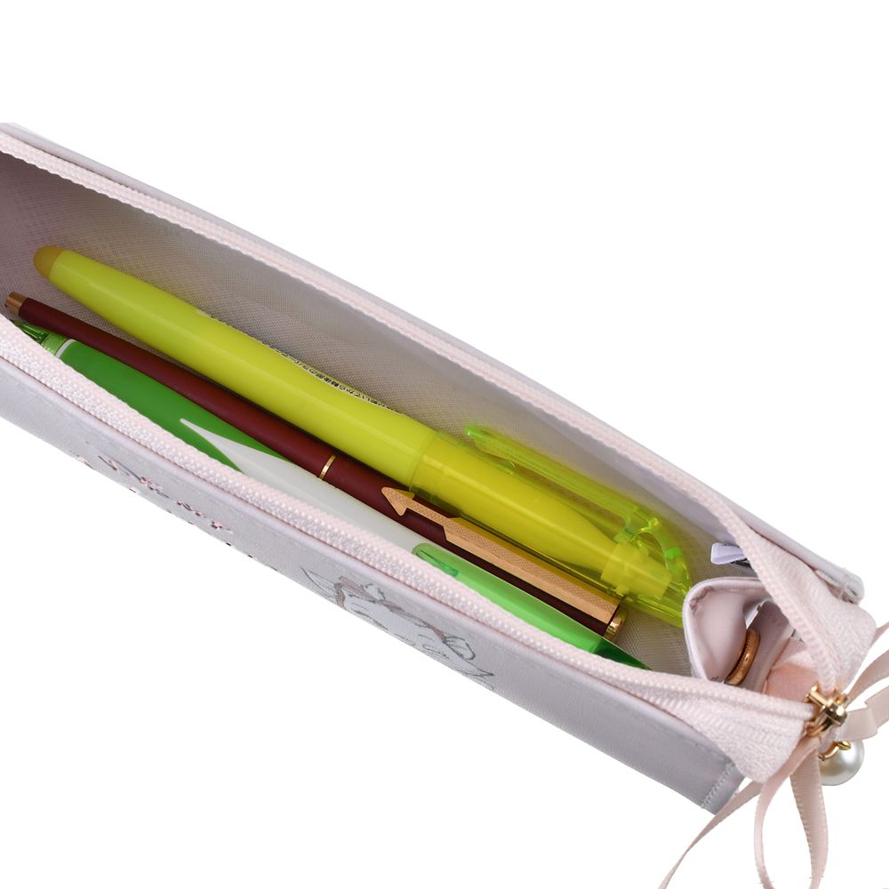 マリー おしゃれキャット 筆箱・ペンケース リボン＆パール プレイフル