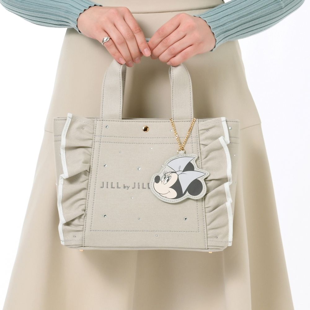 【JILL by JILLSTUART】ミニー トートバッグ バッグチャーム付き ビジューフリルトート New Lifestyle