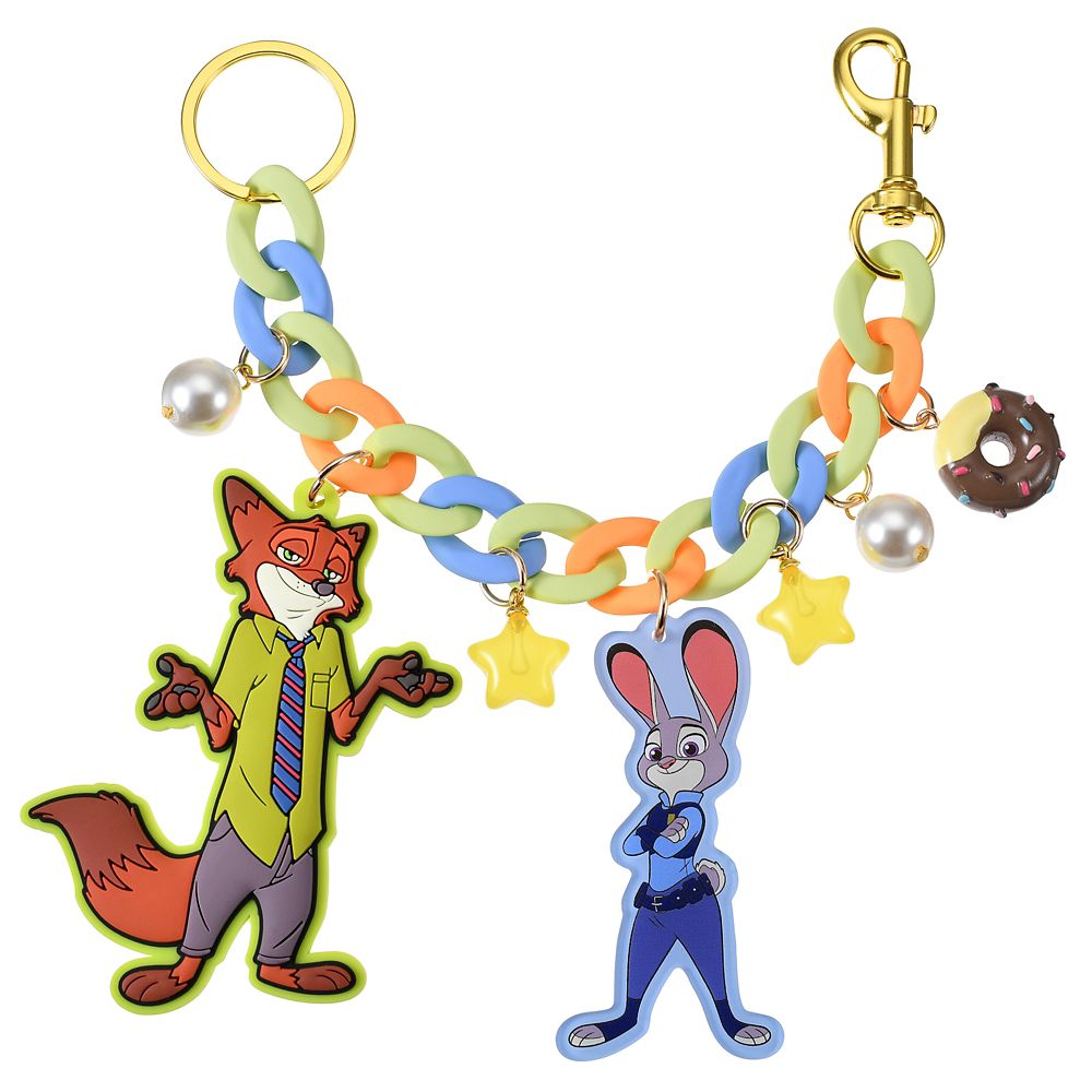 ジュディ・ホップス＆ニック・ワイルド キーホルダー・キーチェーン ジャラジャラ カラフルチェーン Key chain Fes