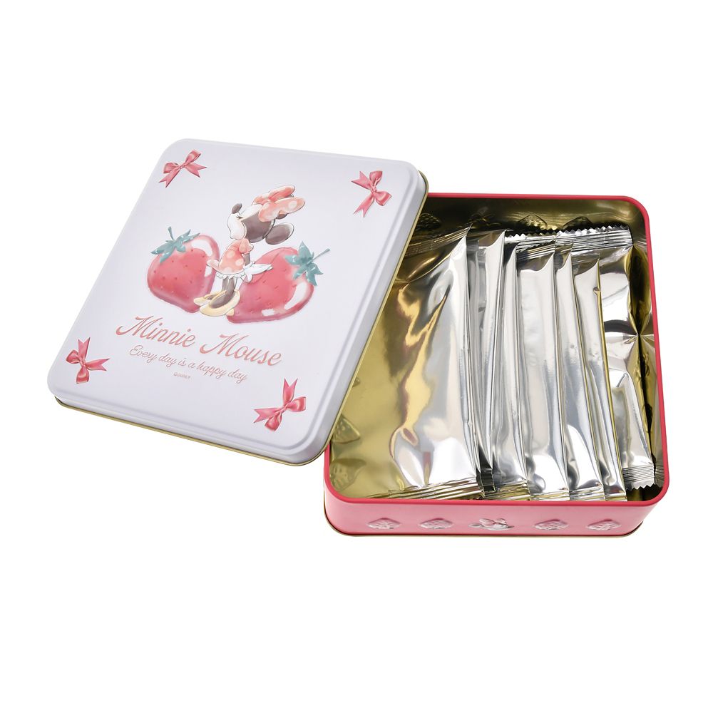 ミニー ワッフルクッキー 缶入り エンボス GLOSSY FRUITS