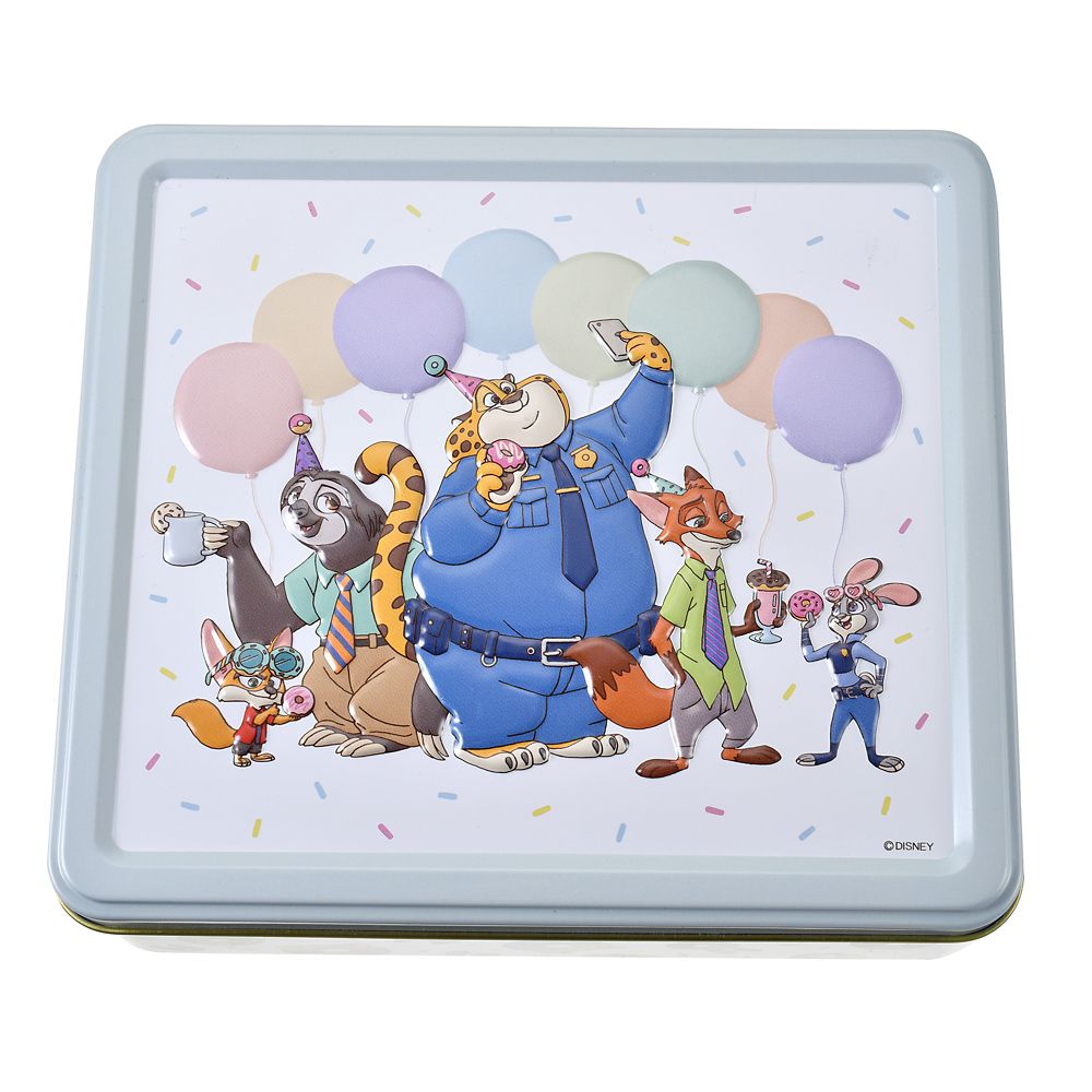 ズートピア サブレ 缶入り エンボス 10TH Anniversary Collection from the Disney movie Zootopia