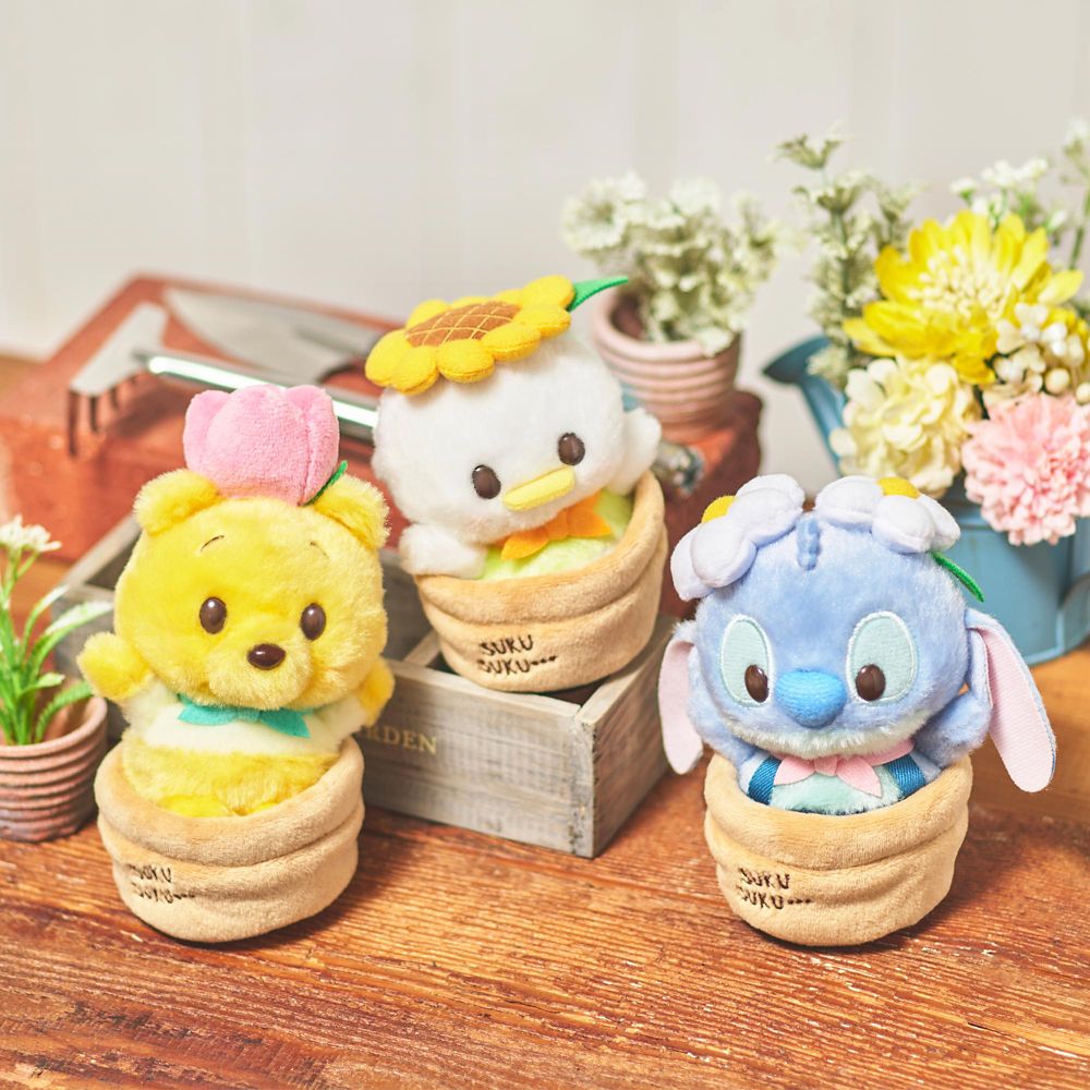 スティッチ ぬいぐるみ うるぽちゃちゃん ガーデニング