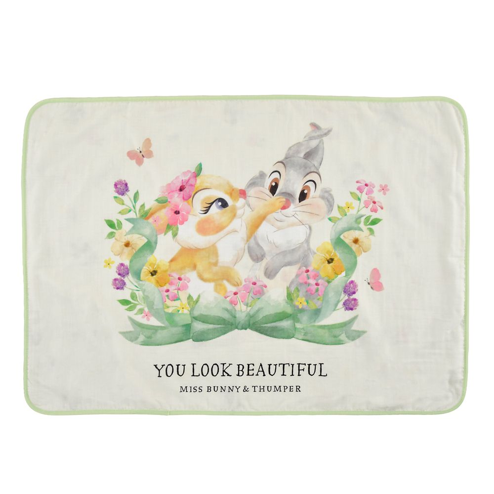 バンビ ブランケット ガーゼ Cool リバーシブル 巾着入り DISNEY SPRING ROMANCE