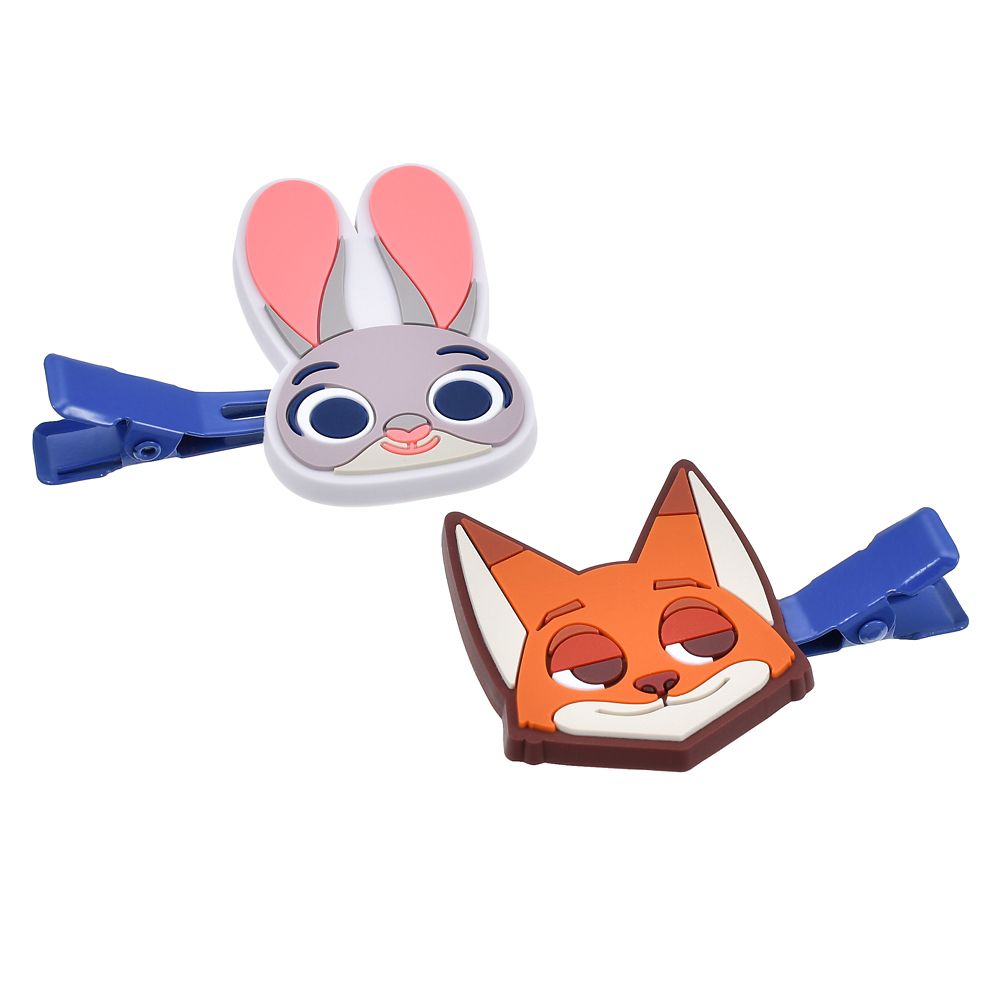 ジュディ・ホップス＆ニック・ワイルド ヘアクリップ セット カラークリップ デフォルメ MAEGAMI Hair Zakka