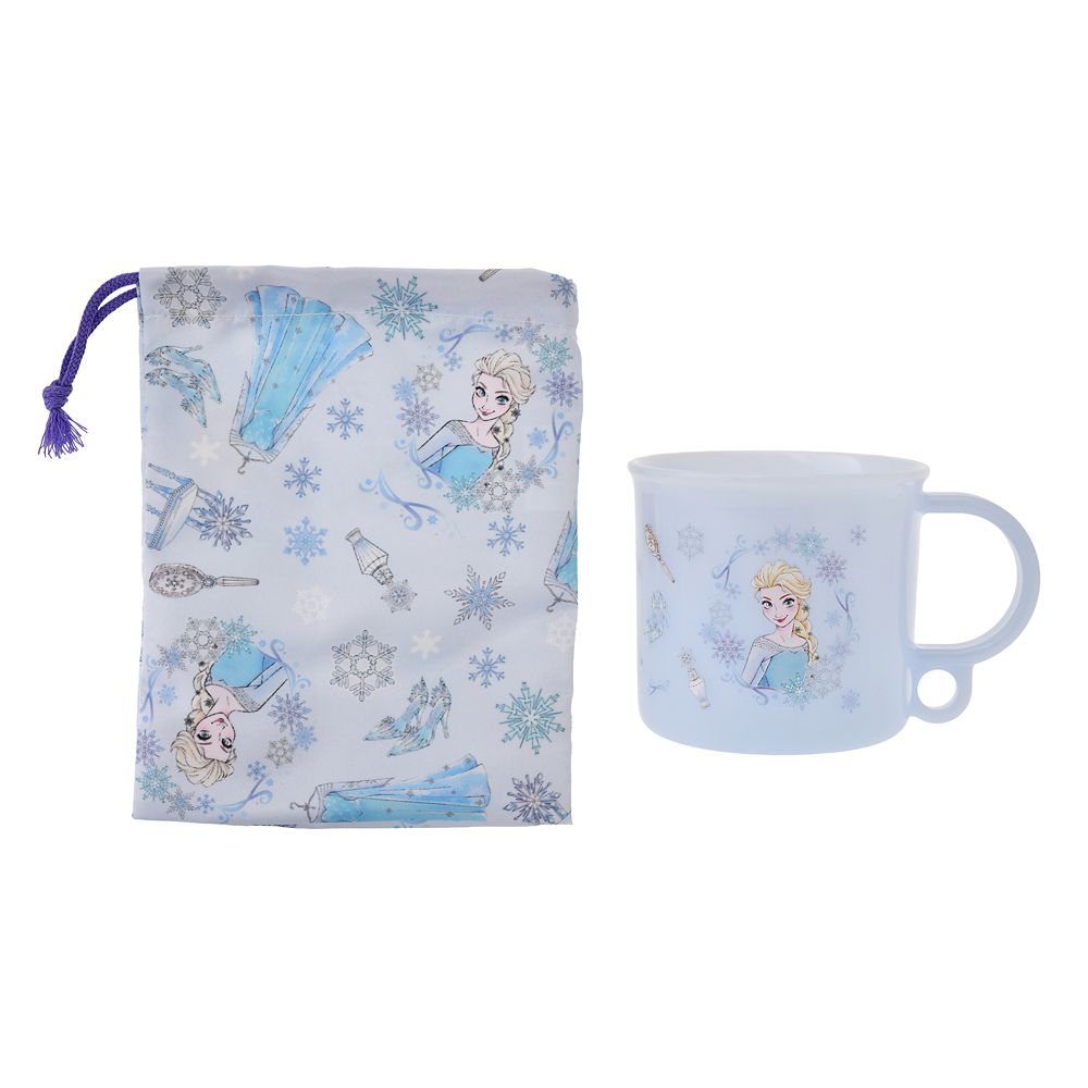 【キッズ用】エルサ コップ 巾着付き ドレスアップ