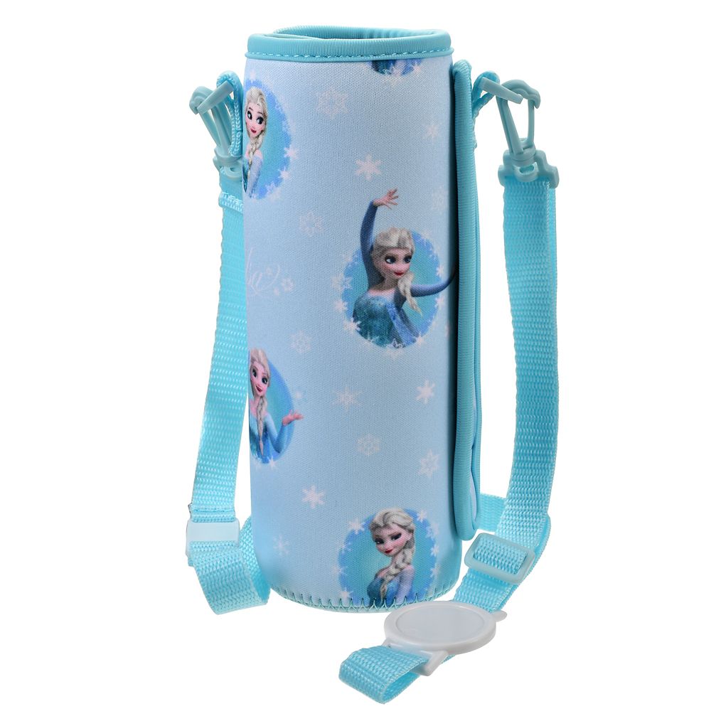 【キッズ用】エルサ ボトルカバー ストラップ付き フローズンブルー