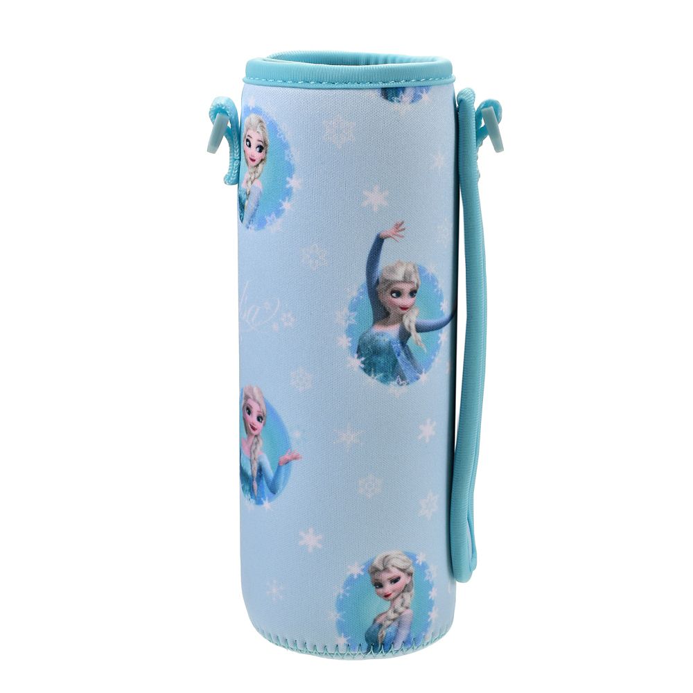 【キッズ用】エルサ ボトルカバー ストラップ付き フローズンブルー