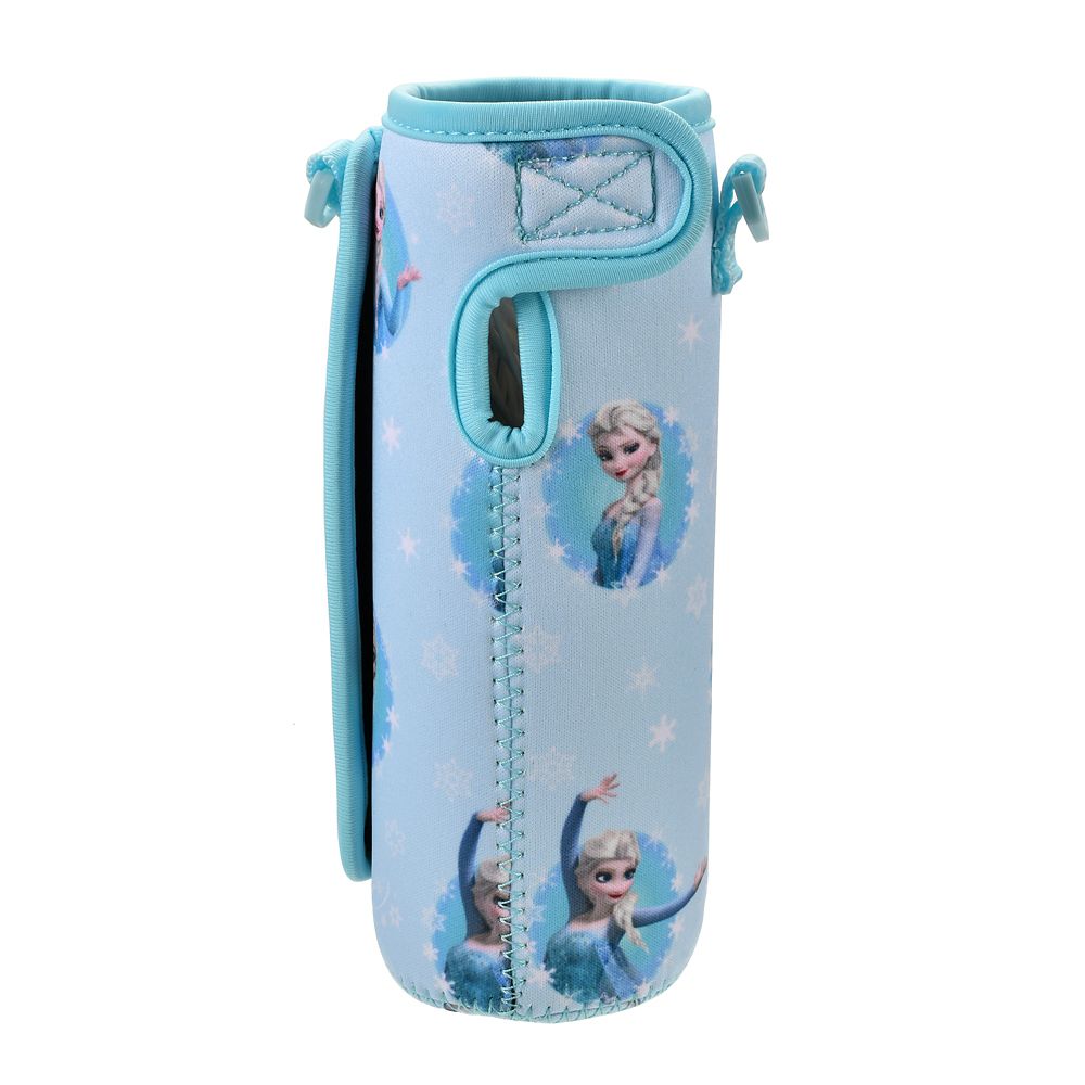 【キッズ用】エルサ ボトルカバー ストラップ付き フローズンブルー