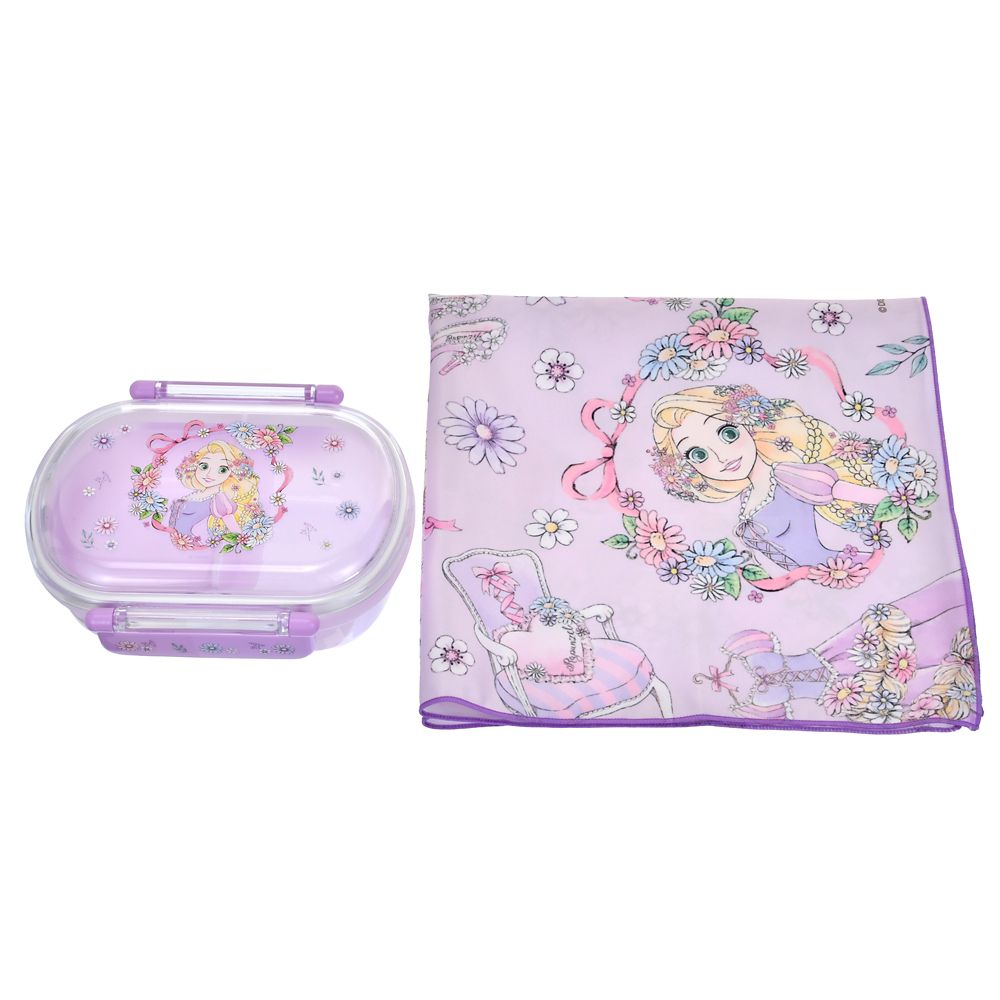 【キッズ用】ラプンツェル お弁当箱 ランチクロス付き ドレスアップ
