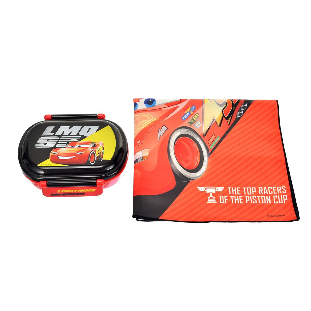 【キッズ用】ライトニング・マックィーン＆ジャクソン・ストーム お弁当箱 ランチクロス付き