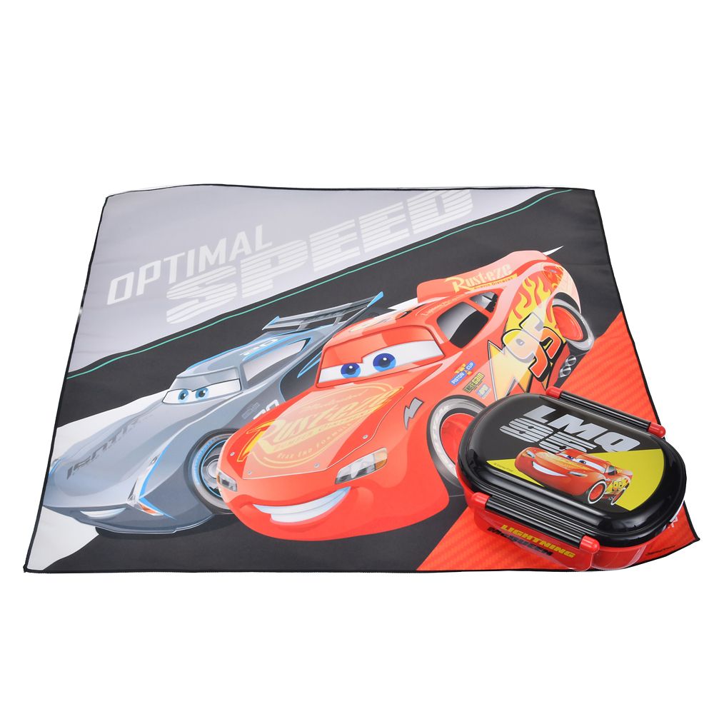 【キッズ用】ライトニング・マックィーン＆ジャクソン・ストーム お弁当箱 ランチクロス付き